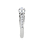 Load image into Gallery viewer, 0.30 cts Solitaire with Pear Diamond Split Shank Platinum Ring JL PT MHD0215M   Jewelove.US
