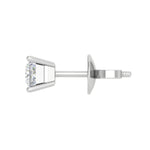 Load image into Gallery viewer, Platinum Princess Cut Solitaire Earrings for Women JL PT E SE PR 103   Jewelove
