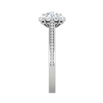 Load image into Gallery viewer, 0.50 cts Solitaire Halo Diamond Shank Platinum Ring JL PT RH RD 232   Jewelove.US
