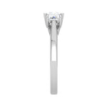 Load image into Gallery viewer, 0.50 cts. Princess Cut Solitaire Platinum Diamond Ring JL PT R3 PR 158   Jewelove.US
