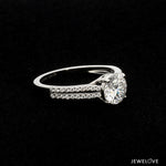 Load image into Gallery viewer, 1 Carat. Solitaire Platinum Diamond Split Shank Ring JL PT 1221   Jewelove.US
