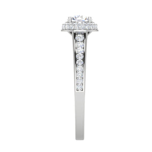 0.50 cts Pointer Solitaire Platinum Diamond Ring JL PT RH RD 227   Jewelove.US