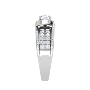 0.30 cts. Solitaire Designer Platinum Engagement Diamond Ring  for Women JL PT WB6019   Jewelove