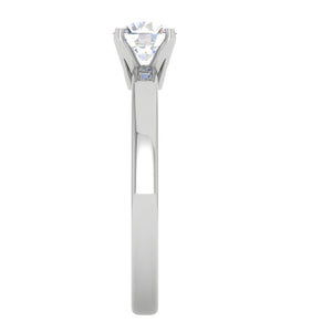 0.30 cts Solitaire Platinum Ring JL PT RS RD 180   Jewelove.US