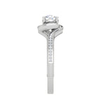 Load image into Gallery viewer, 0.30 cts Solitaire Halo Diamond Shank Platinum Ring JL PT RP RD 178   Jewelove.US
