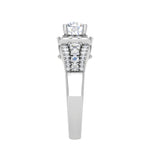 Load image into Gallery viewer, 0.30 cts. Solitaire Platinum Halo Diamond Split Shank Engagement Ring JL PT WB6016   Jewelove
