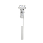 Load image into Gallery viewer, 0.30 cts Solitaire Diamond Shank Platinum Ring JL PT RP RD 138   Jewelove.US
