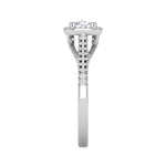Load image into Gallery viewer, 0.50 cts Halo Diamond Shank Solitaire Platinum Diamond Ring JL PT RH RD 186   Jewelove.US
