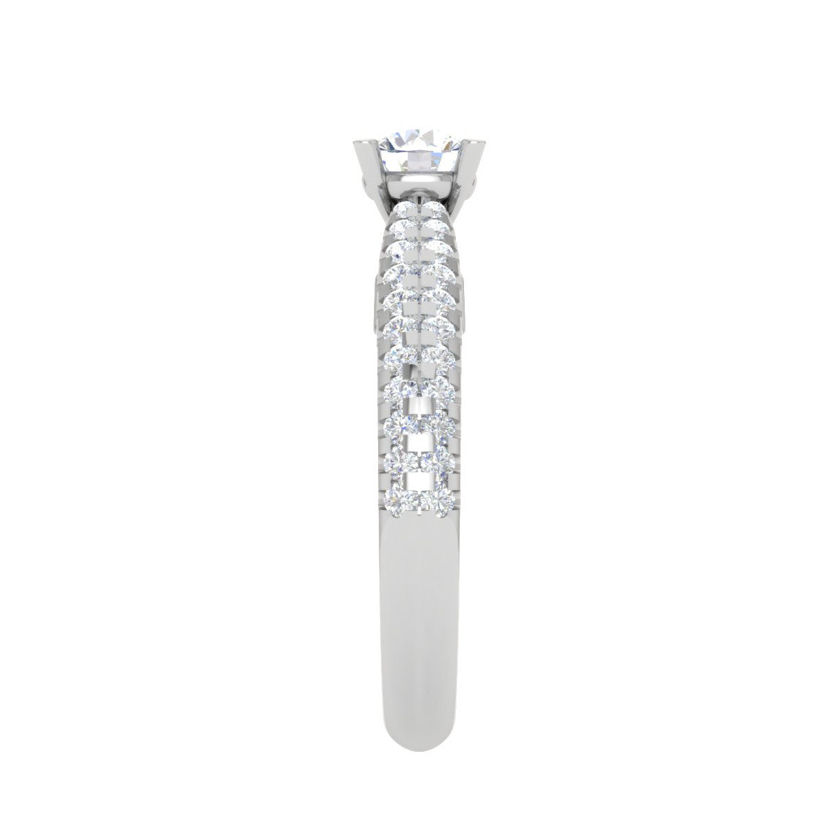0.30 cts Solitaire Diamond Split Shank Platinum Ring JL PT RP RD 158   Jewelove.US