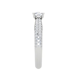 0.30 cts Solitaire Diamond Split Shank Platinum Ring JL PT RP RD 158   Jewelove.US