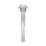 Load image into Gallery viewer, 0.50 cts Solitaire Halo Diamond Shank Platinum Ring JL PT RH RD 207   Jewelove.US
