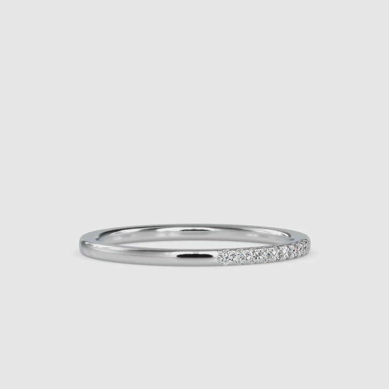 9 Diamond Platinum Ring for Women JL PT 0084