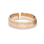 Load image into Gallery viewer, Designer Platinum Rose Gold Couple Rings with Diamonds JL PT 1134  Men-s-Ring-only Jewelove.US
