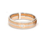 Load image into Gallery viewer, Designer Platinum Rose Gold Couple Rings with Diamonds JL PT 1134
