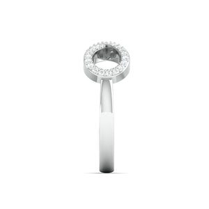 Platinum Infinity Ring with Diamonds for Women JL PT 968   Jewelove.US