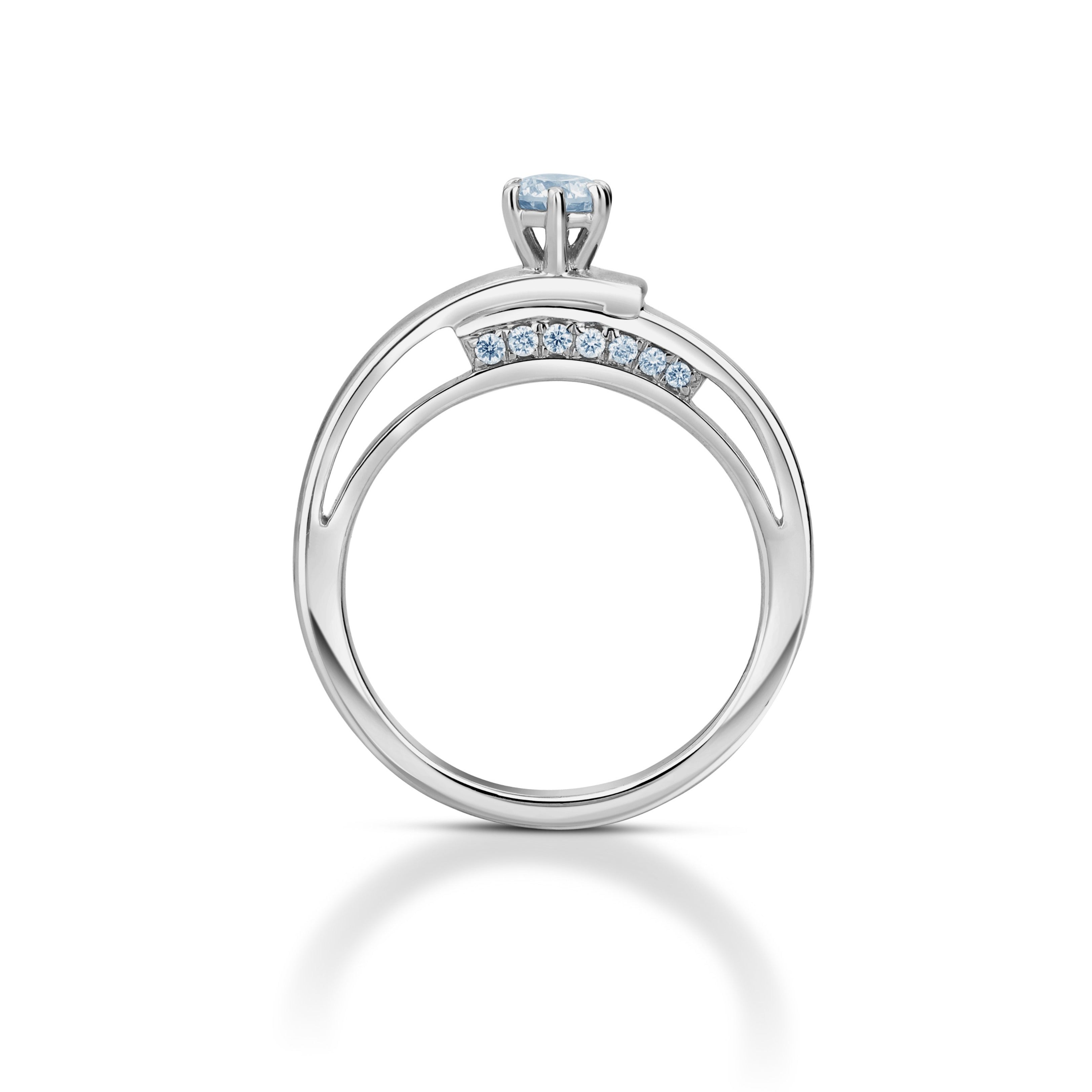 Platinum Diamonds Ring for Women JL PT 1095