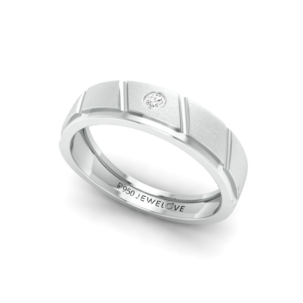 Designer Platinum Couple Rings with Diamonds JL PT 1125   Jewelove.US