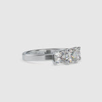 Load and play video in Gallery viewer, 30-Pointer Princess Cut Solitaire Platinum Diamond Accent Ring JL PT 0062
