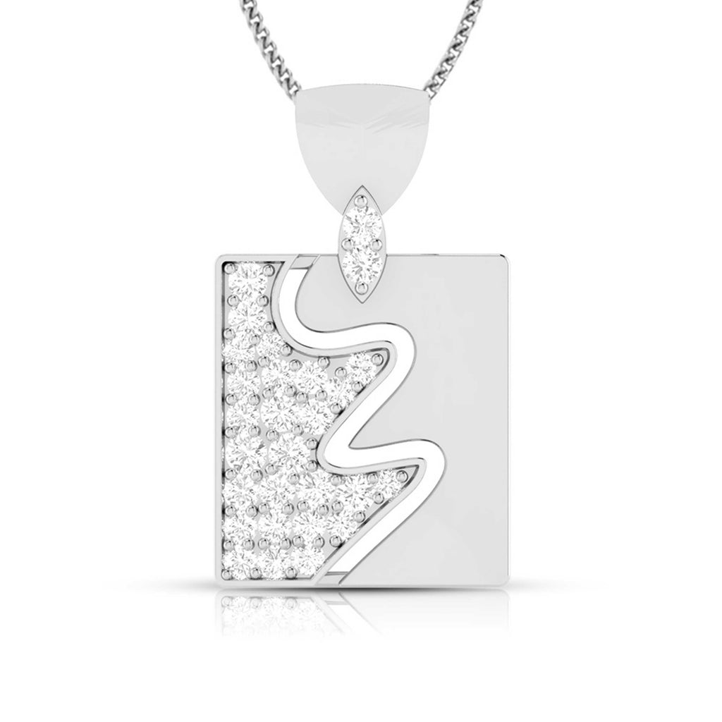 Designer Platinum Diamond Pendant for Women JL PT P 34-H  Women-s-Band-only-VVS-GH Jewelove.US