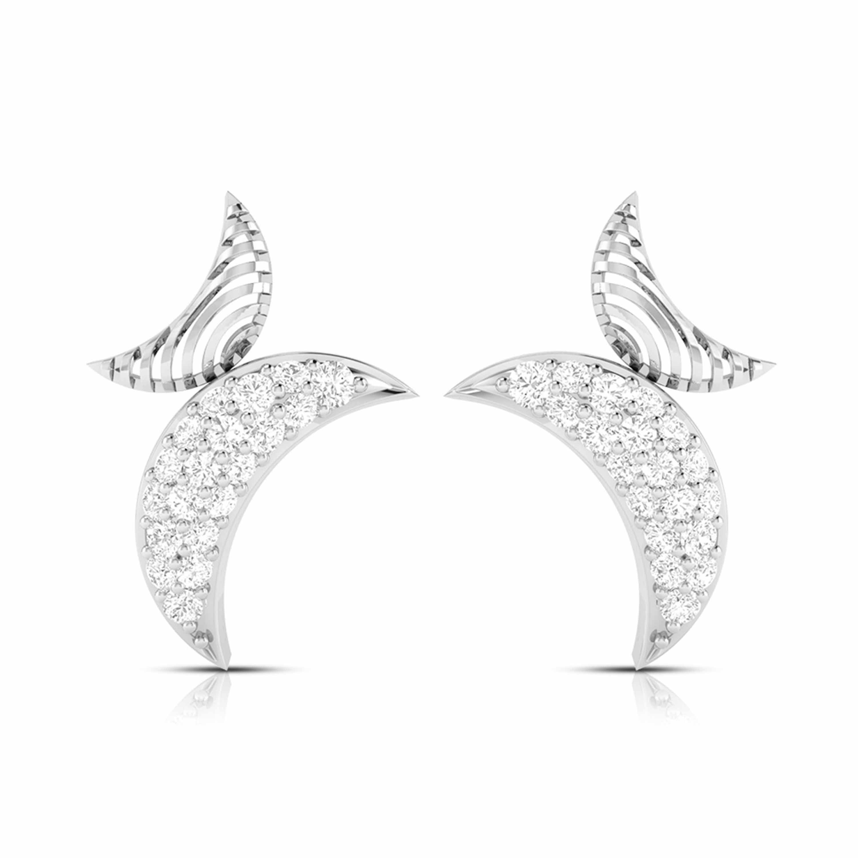 Platinum Diamond Pendant & Earrings JL PT P BT 35-C  Earrings-only Jewelove.US