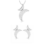 Load image into Gallery viewer, Platinum Diamond Pendant &amp; Earrings JL PT P BT 35-C  Pendant-Set Jewelove.US
