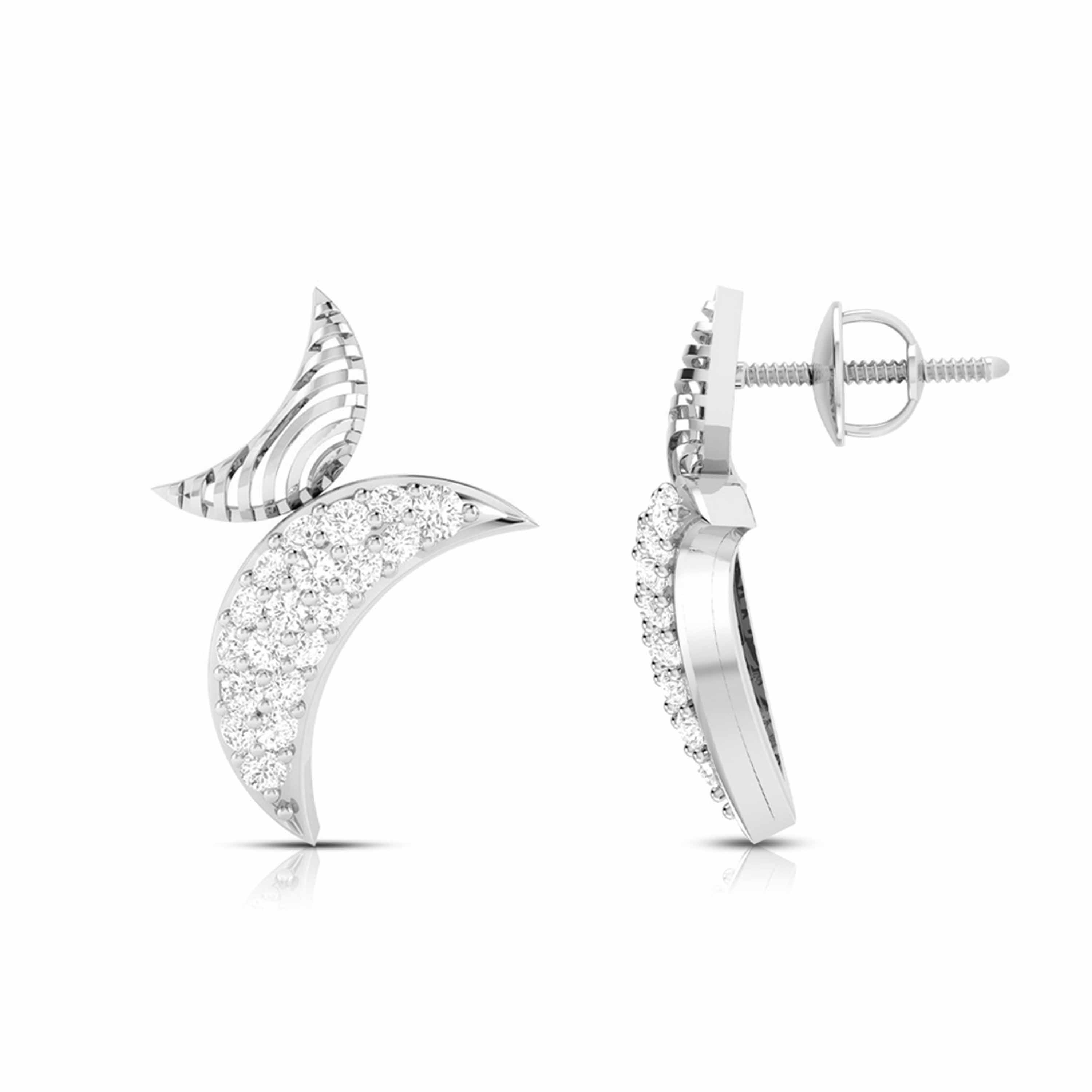 Platinum Diamond Pendant & Earrings JL PT P BT 35-C
