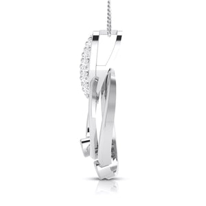 Platinum Diamond Double Circle Pendant for Women JL PT P BT 35-D   Jewelove.US