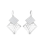 Load image into Gallery viewer, Designer Platinum Diamond Pendant &amp; Earrings Set JL PT P BT 35-F
