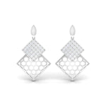 Load image into Gallery viewer, Designer Platinum Diamond Pendant &amp; Earrings Set JL PT P BT 35-F
