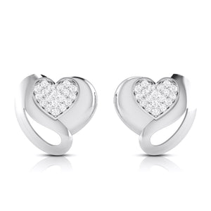 Platinum Diamond Heart Pendant Set JL PT P BT 38-B