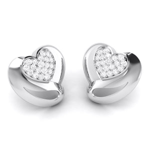 Platinum Diamond Heart Pendant Set JL PT P BT 38-B