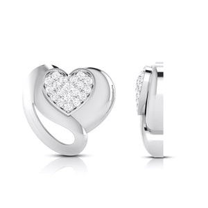 Platinum Diamond Heart Pendant Set JL PT P BT 38-B
