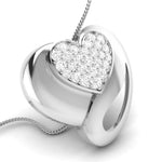 Load image into Gallery viewer, Platinum Diamond Heart Pendant Set JL PT P BT 38-B
