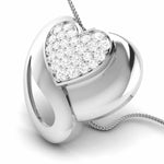 Load image into Gallery viewer, Platinum Diamond Heart Pendant Set JL PT P BT 38-B
