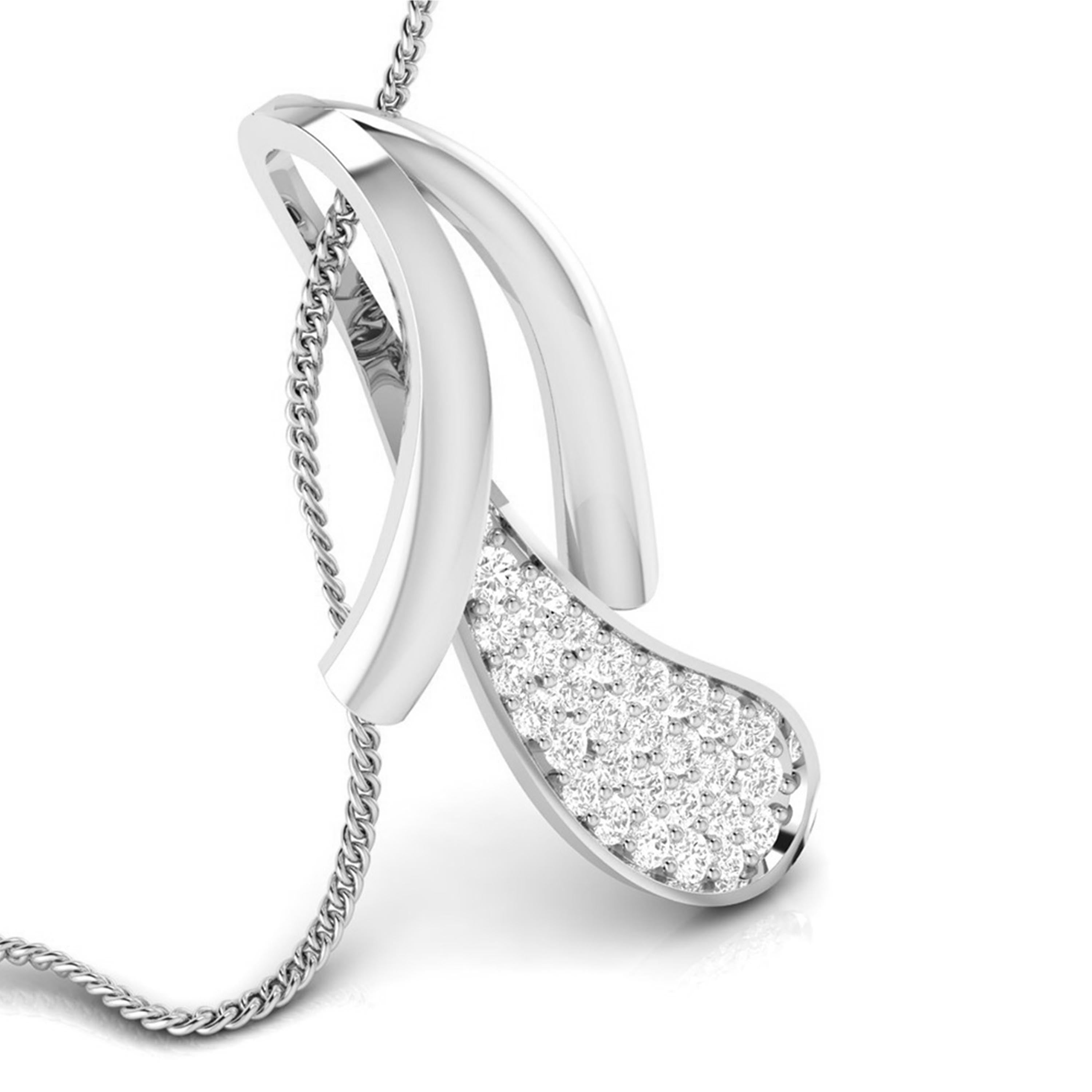 Designer Platinum Diamond Pendant for Women JL PT P BT 38-G   Jewelove.US