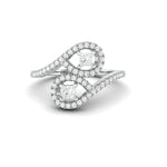 Load image into Gallery viewer, Designer Platinum Diamond Ring with Princess Cut for Women JL PT 1006
