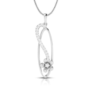 Designer Platinum Diamond Pendant Set JL PT P 39-C