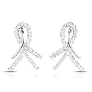 Designer Platinum Diamond Earrings for Women JL PT P BT 39-D   Jewelove.US