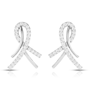 Designer Platinum Diamond Earrings for Women JL PT P BT 39-D