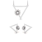 Load image into Gallery viewer, Platinum Diamond Triangle Pendant Set JL PT P BT 39-E  Pendant-Set Jewelove.US
