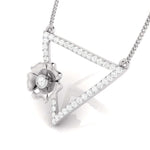 Load image into Gallery viewer, Platinum Diamond Triangle Pendant Set JL PT P BT 39-E   Jewelove.US
