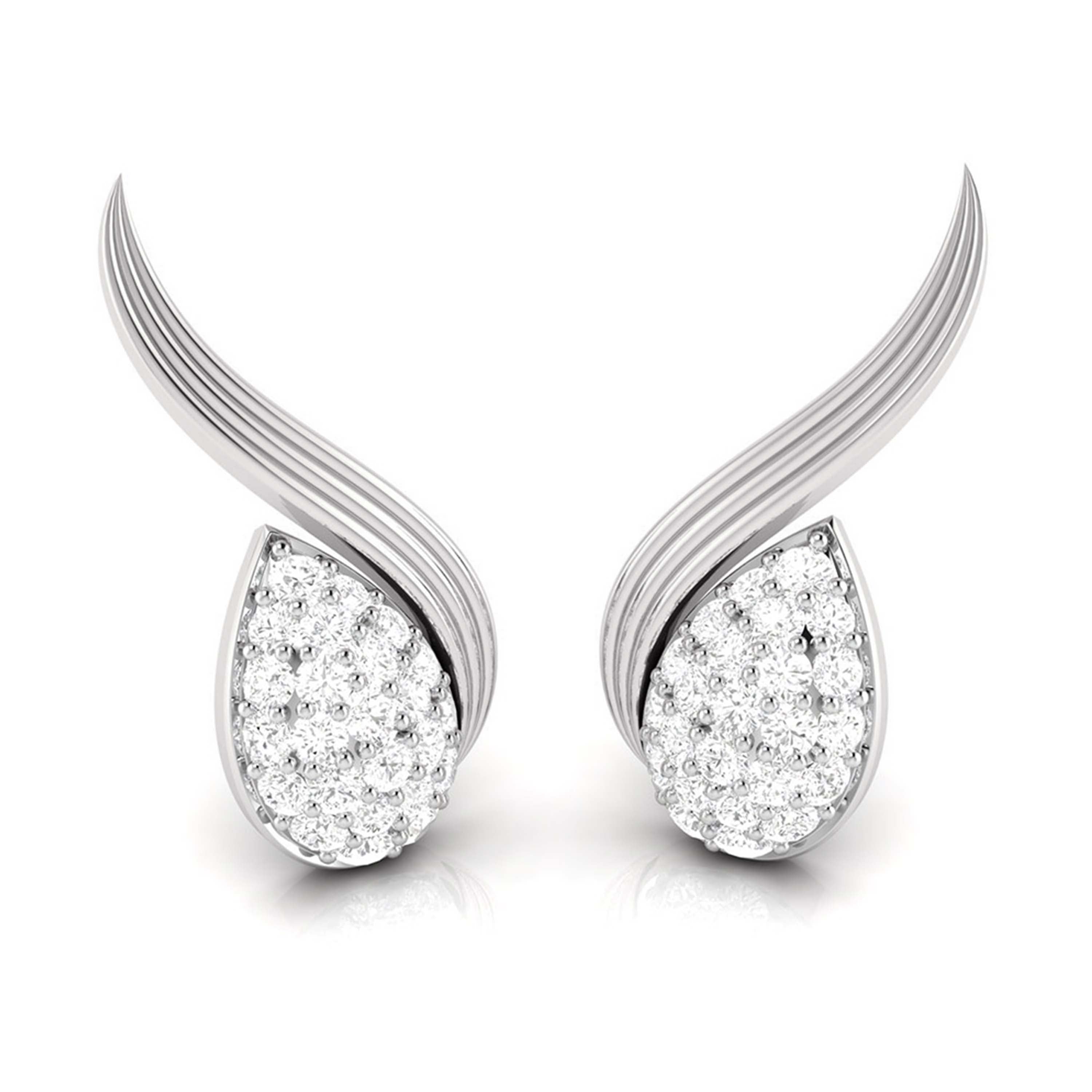 Platinum Diamond Pendant Set JL PT P BT 39-H  Earrings Jewelove.US