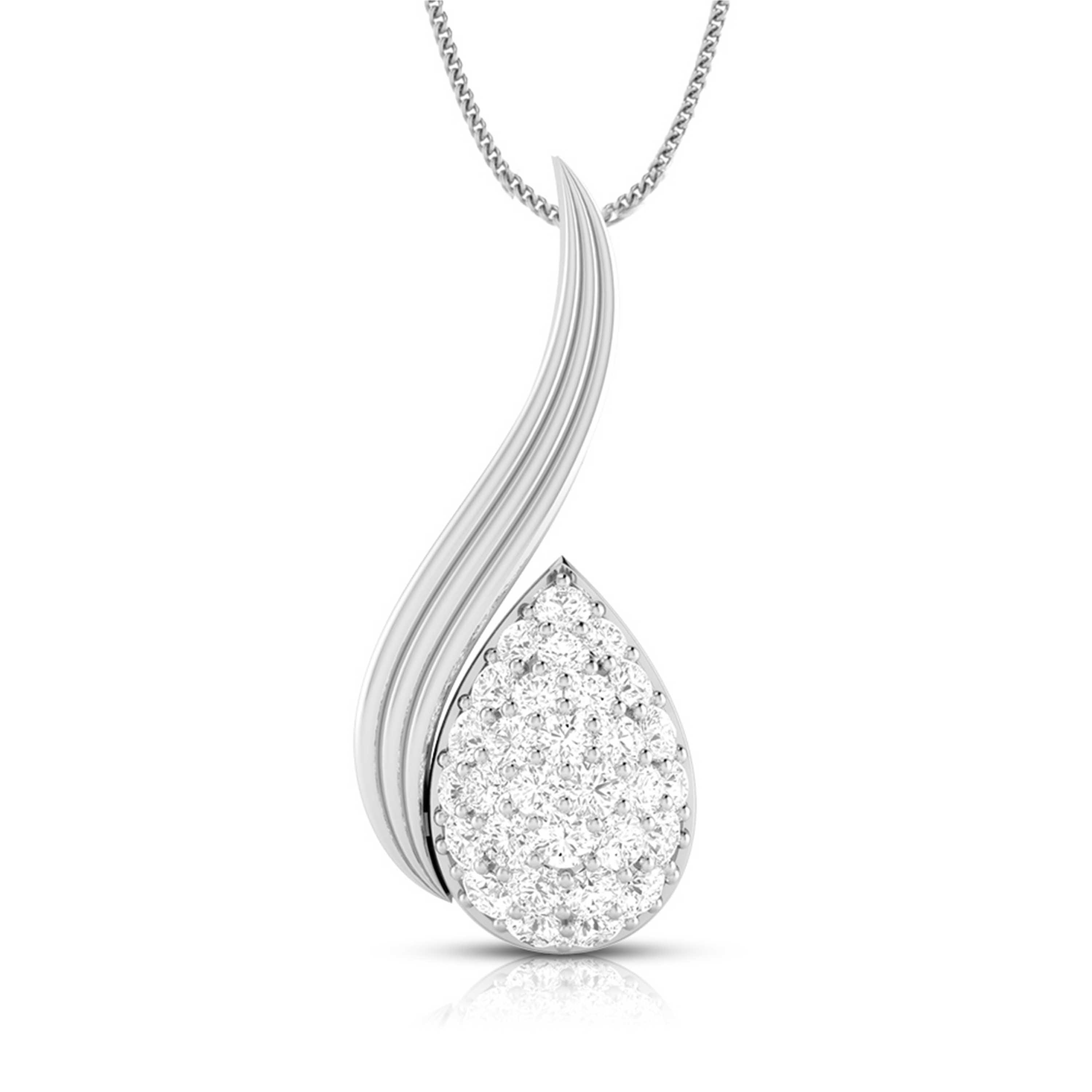 Platinum Diamond Pendant Set JL PT P BT 39-H  Pendant-only Jewelove.US