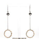 Load image into Gallery viewer, Japanese Platinum Earrings with Rose Gold Diamond Cut Balls for Women JL PT E 223   Jewelove.US
