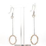 Load image into Gallery viewer, Japanese Platinum Earrings with Rose Gold Diamond Cut Balls for Women JL PT E 223
