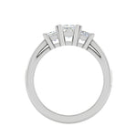 Load image into Gallery viewer, 0.50cts. Princess Cut Solitaire Diamond Platinum Ring JL PT R3 PR 111   Jewelove.US
