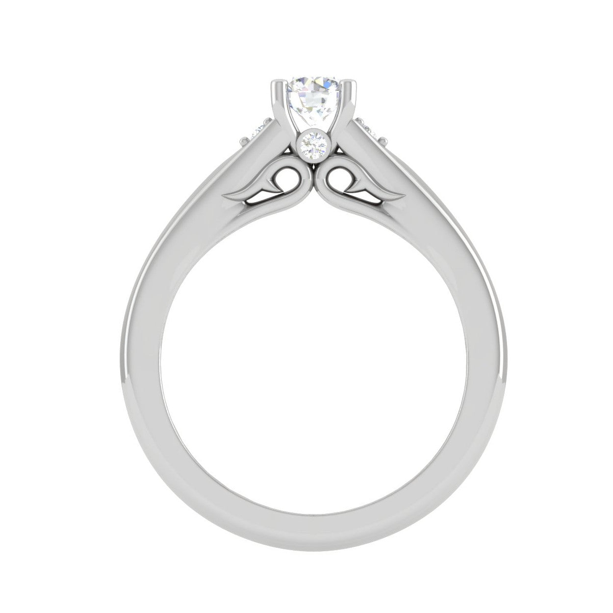 0.20 cts Solitaire Diamond Platinum Ring for Women JL PT RV RD 121   Jewelove