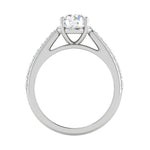 Load image into Gallery viewer, 0.50 cts Solitaire Halo Diamond Shank Platinum Ring JL PT RH RD 238   Jewelove.US
