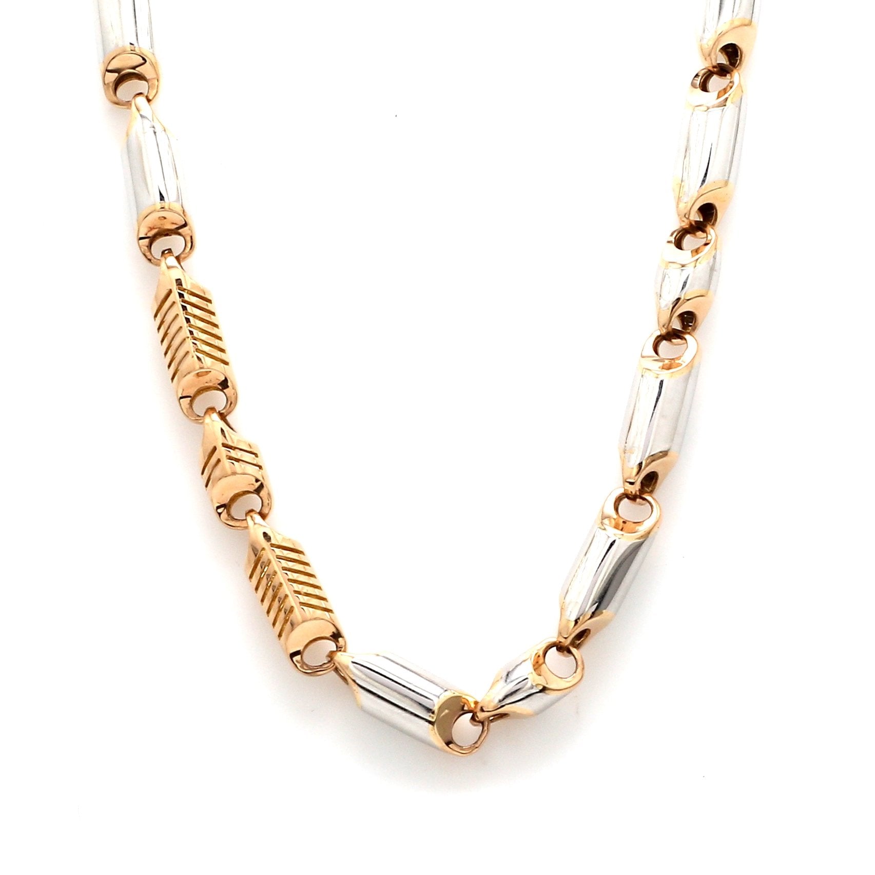 Heavy Platinum & Rose Gold Chain for Men JL PT CH 1002   Jewelove.US