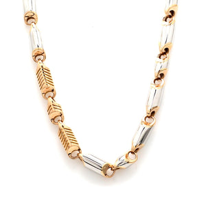 Heavy Platinum & Rose Gold Chain for Men JL PT CH 1002